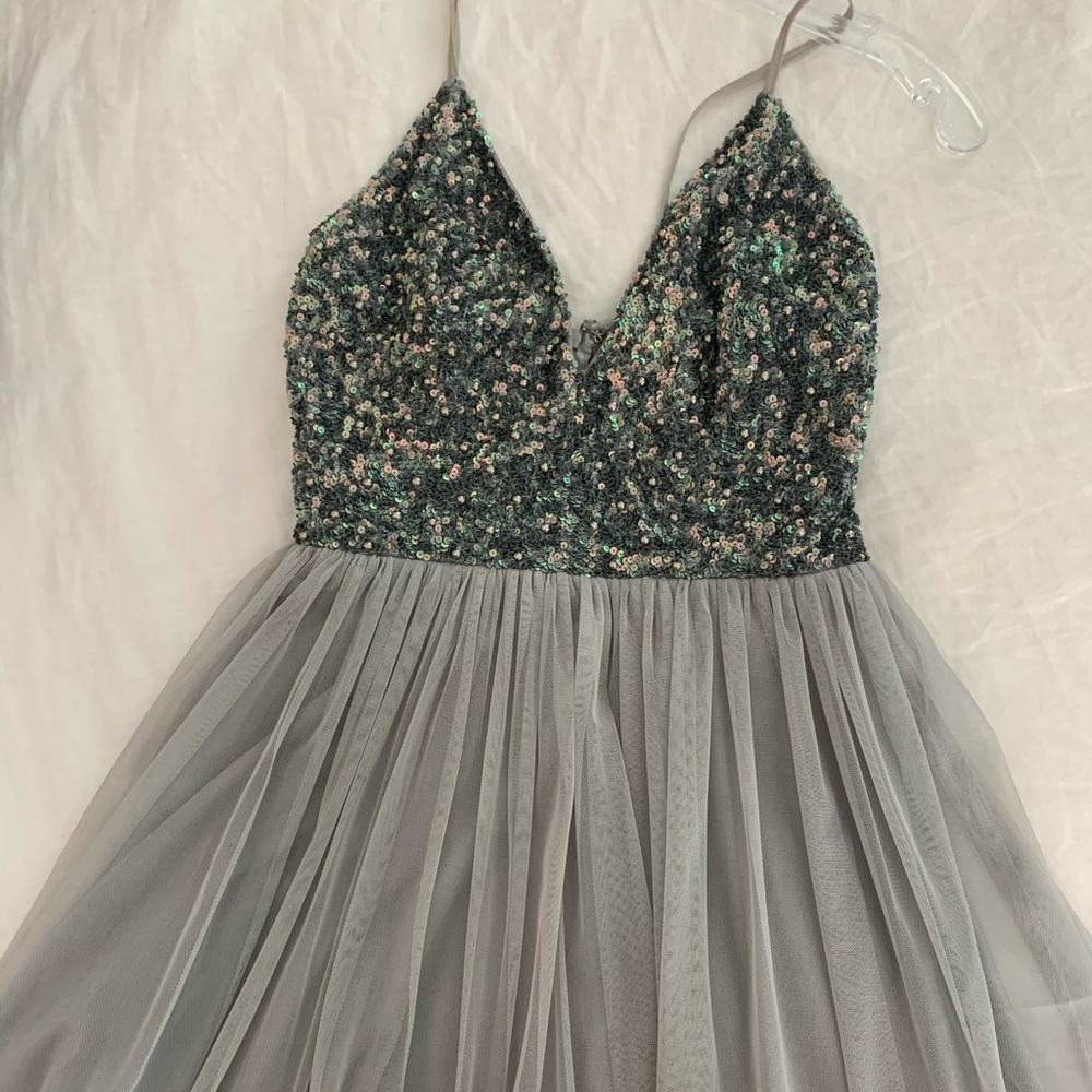 Sequin & Tule mini dress